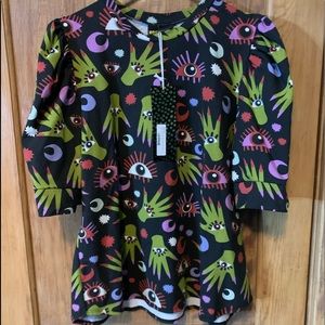 Nooworks Witchy Ways Puff top NWT xxxl